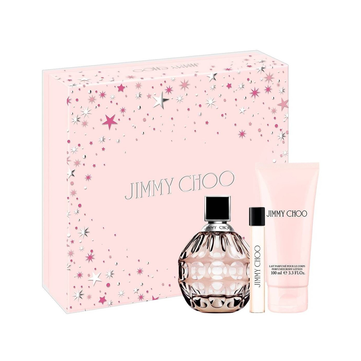 Perfume femenino ESTUCHE JIMMY CHOO EDP QUE CONTIENE UN PERFUME DE 100 ML+BODY LOTION+1 PERFUME DE CARTERA DE 7.5ML