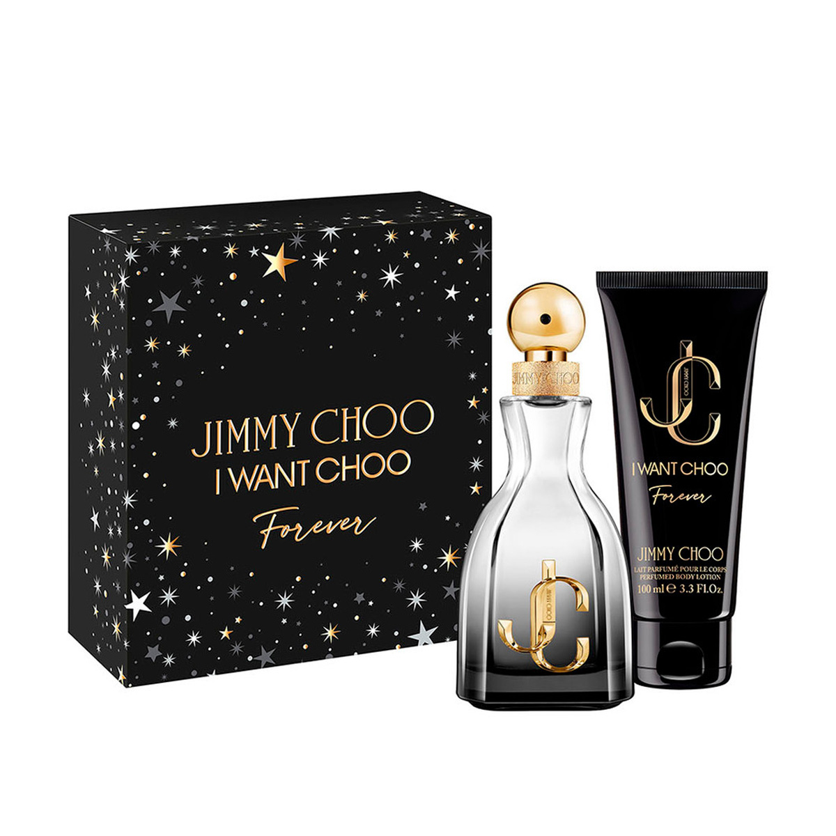 ESTUCHE JIMMY CHOO FOREVER CONTIENE PERFUME DE 60 ML+ BODY LOTION DE 100 ML.