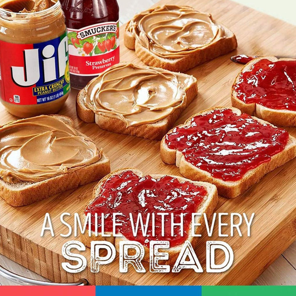 JIF PEANUT BUTTER EXTRA CRUNCHY 28oz (AZUL) - Imagen 2
