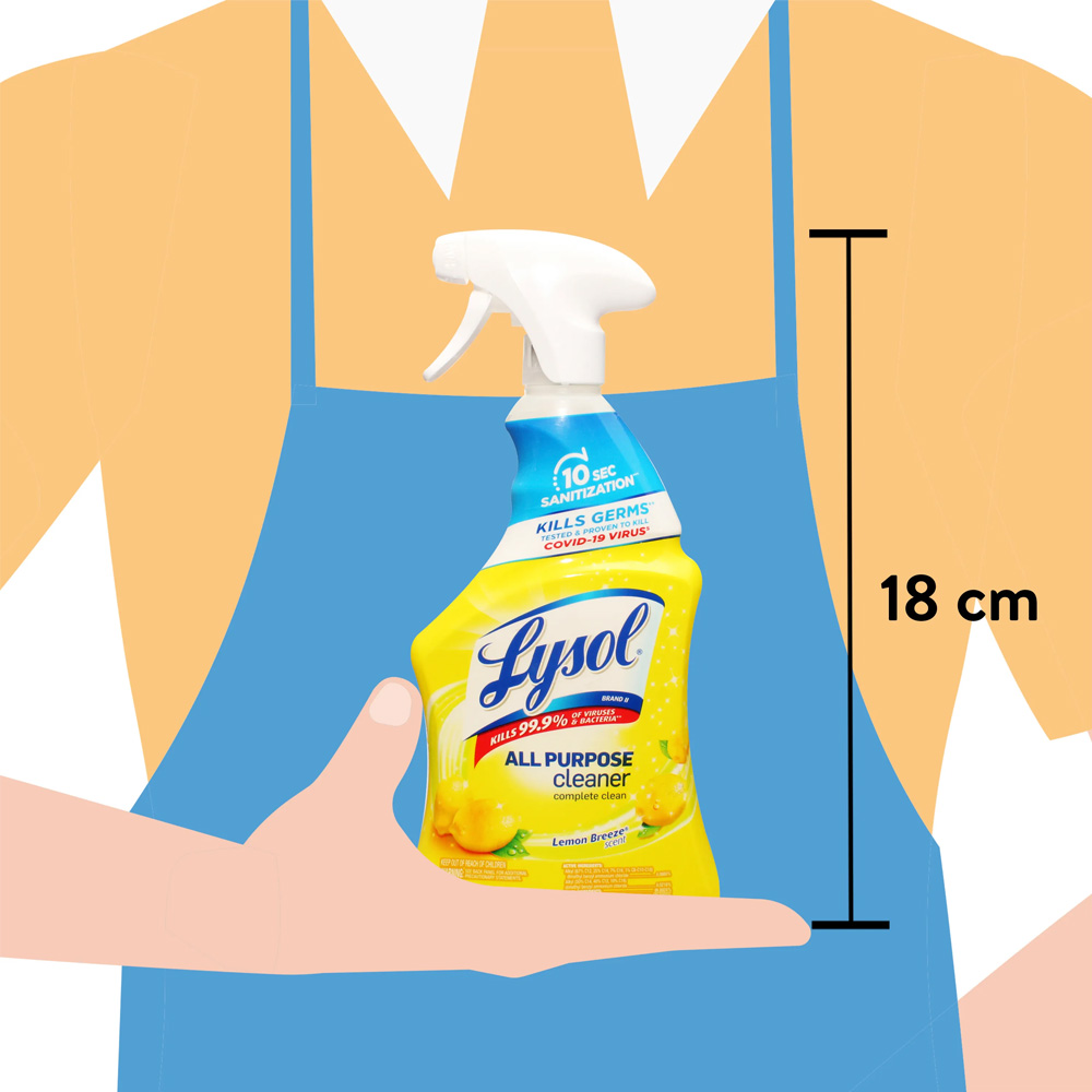 LYSOL ALL PURPOSE CLEANER (LEMON BREEXER SCENT) - Imagen 3