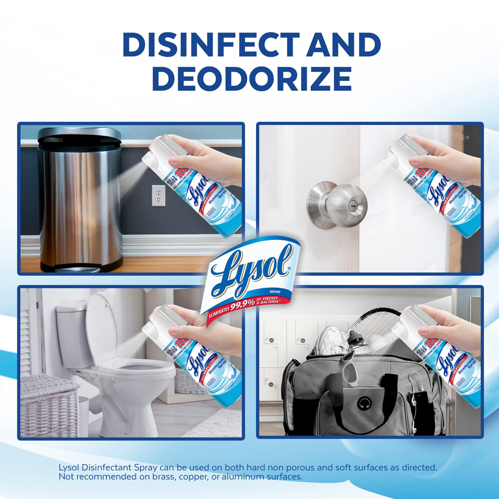 LYSOL DISINFECTANT SPRAY (ELIMINATES ODORS) - Imagen 2