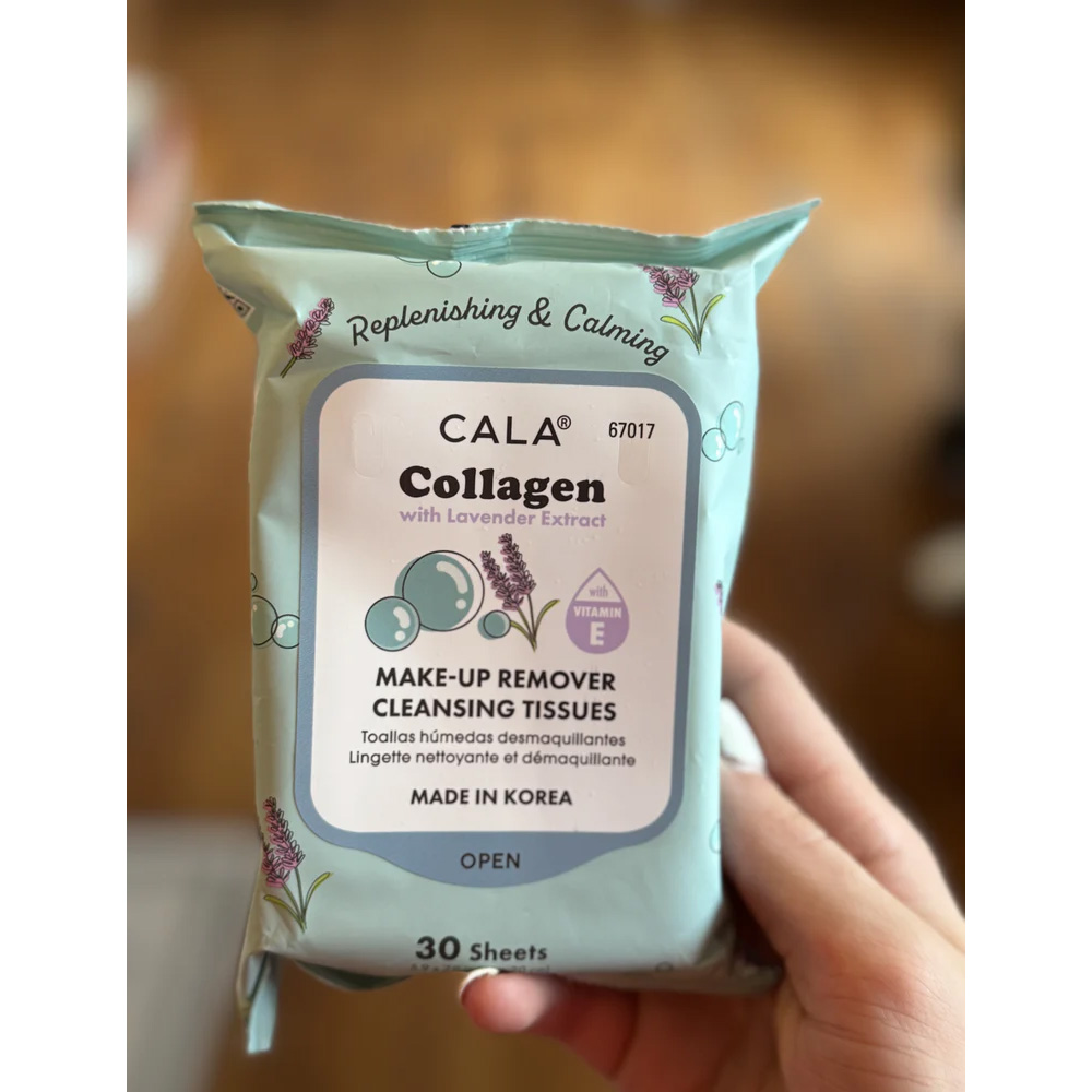 CALA TOALLAS DESMAQUILLANTES-COLAGENO CON EXTRACTO DE LAVANDA Y VITAMINA E - Imagen 3