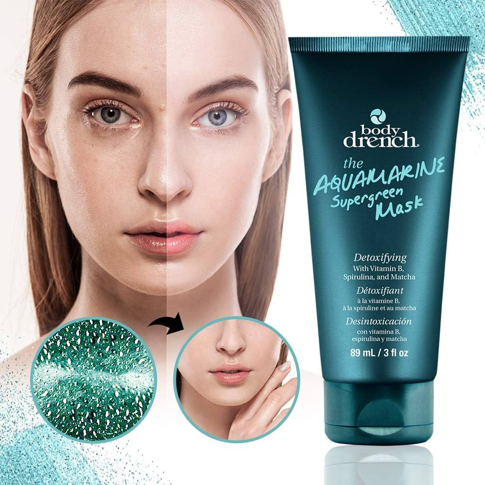 BODY DRENCH THE AQUAMARIE SUPERGREEN MASK (MASCARILLA FACIAL) - Imagen 4