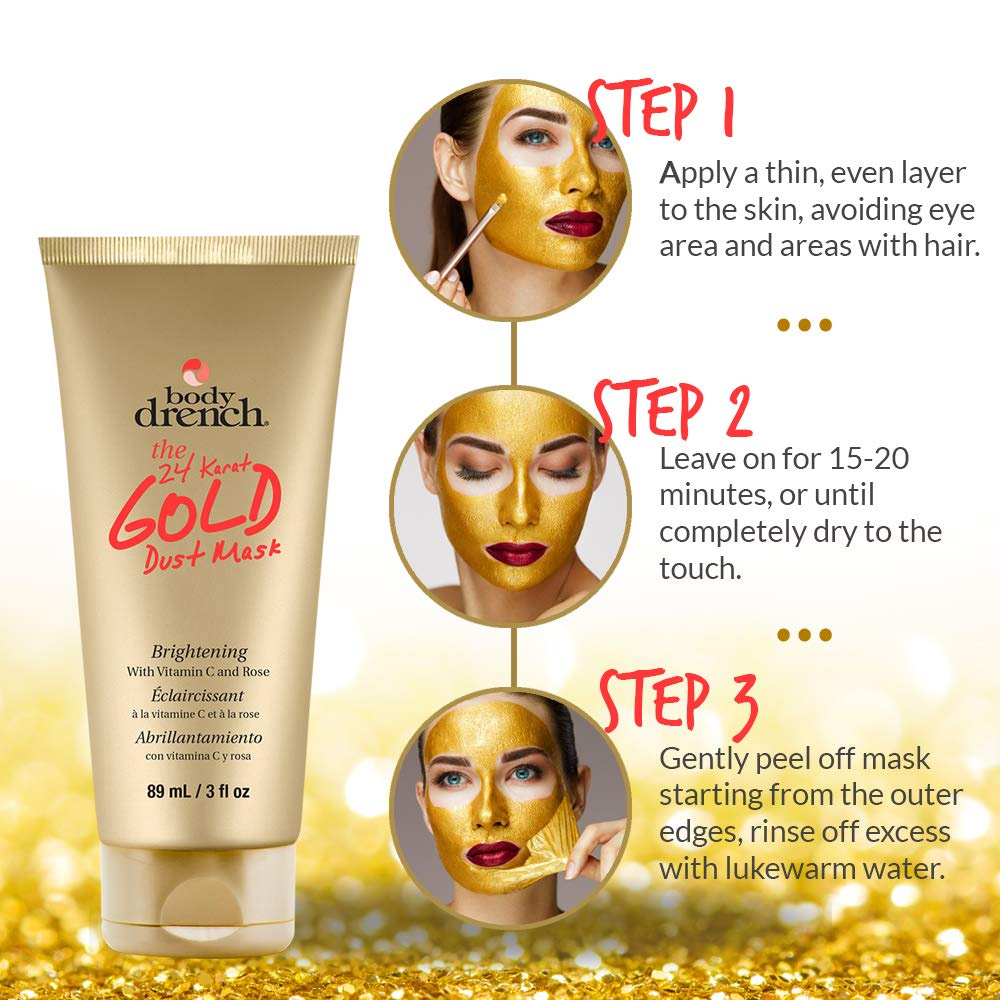 BODY DRENCH THE 24 KARAT GOLG DUST MASK (MASCARILLA FACIAL) - Imagen 4
