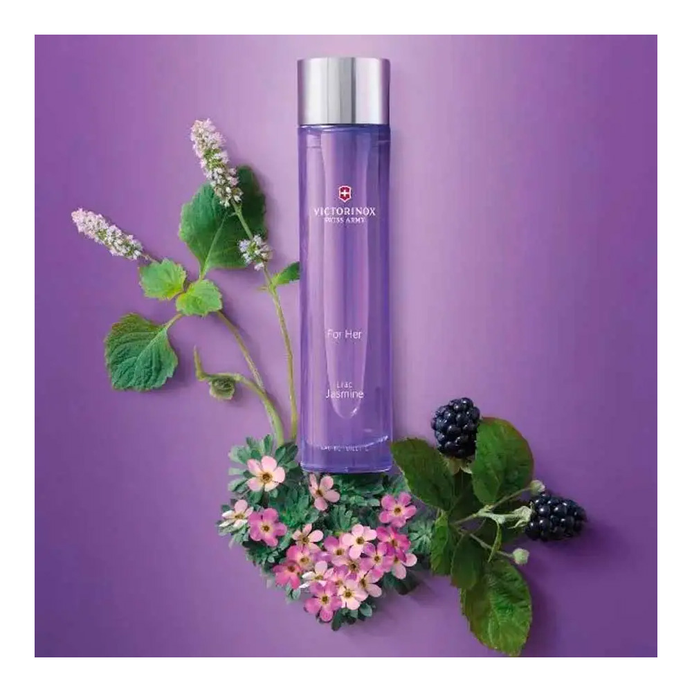 PERFUME FEMENINO VICTORINOX SWISS ARMY FOR HER LILAC JASMINE EDT 100ML. - Imagen 4